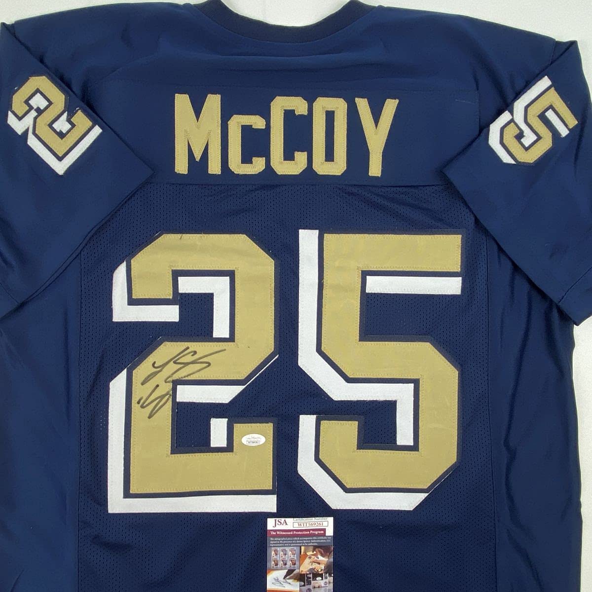 autographed-signed-lesean-mccoy-pittsburgh-blue-college-football-jersey-jsa-coa