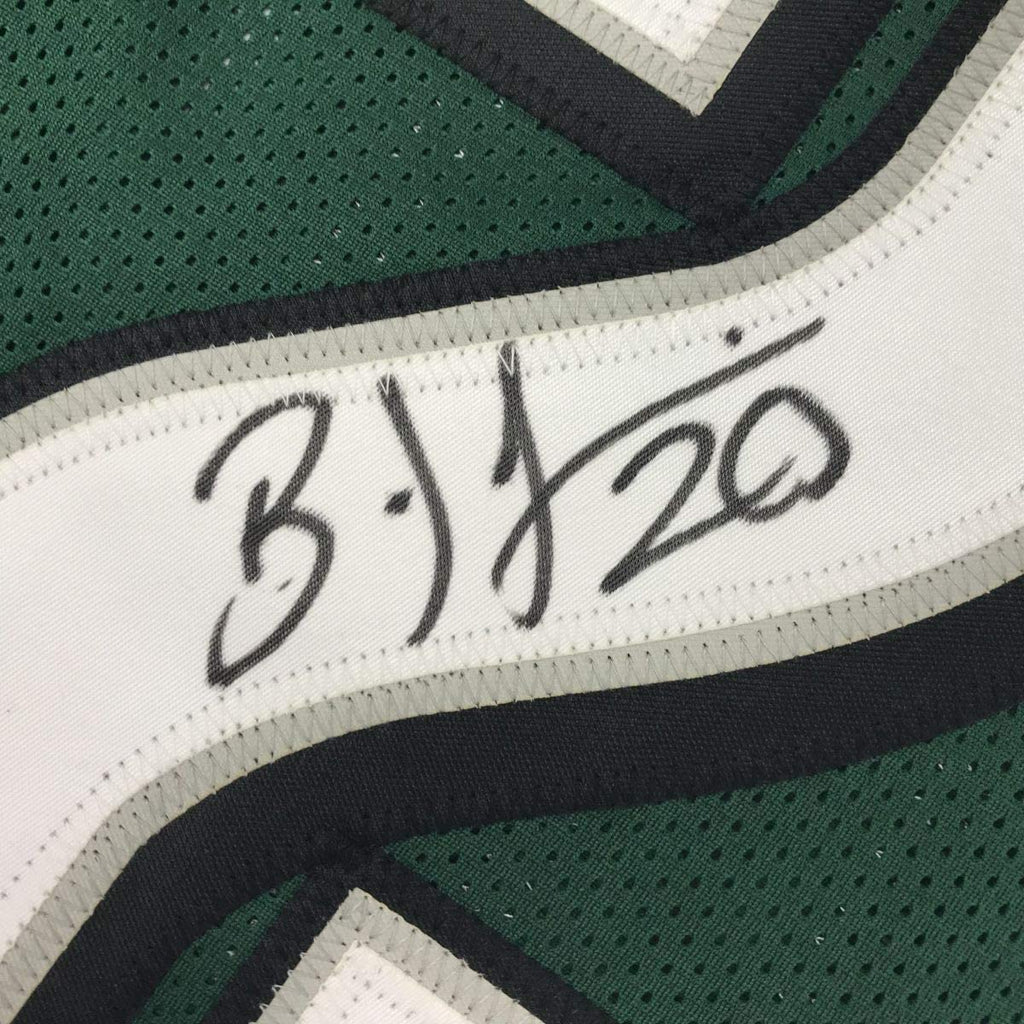 autographed-signed-brian-dawkins-philadelphia-green-football-jersey-jsa-coa
