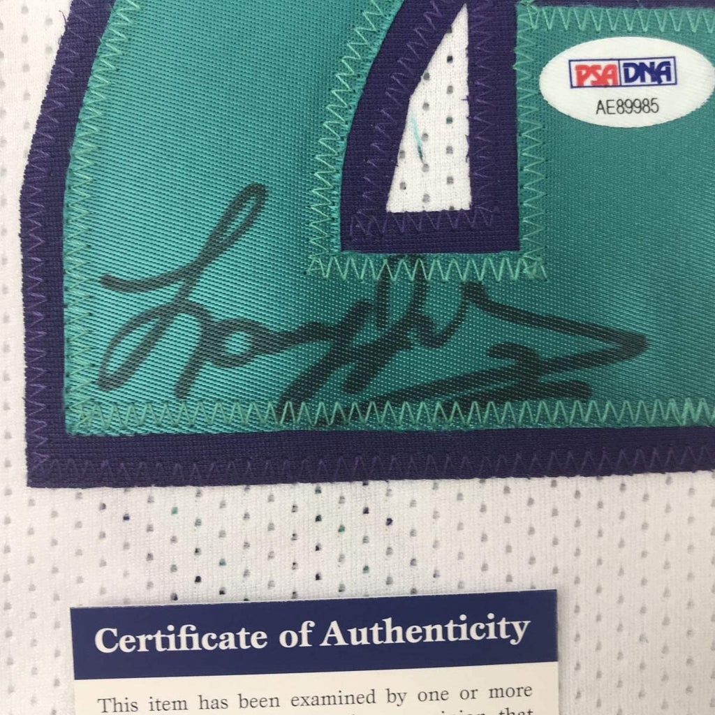 autographed-signed-larry-johnson-charlotte-white-basketball-jersey-psa-dna-coa