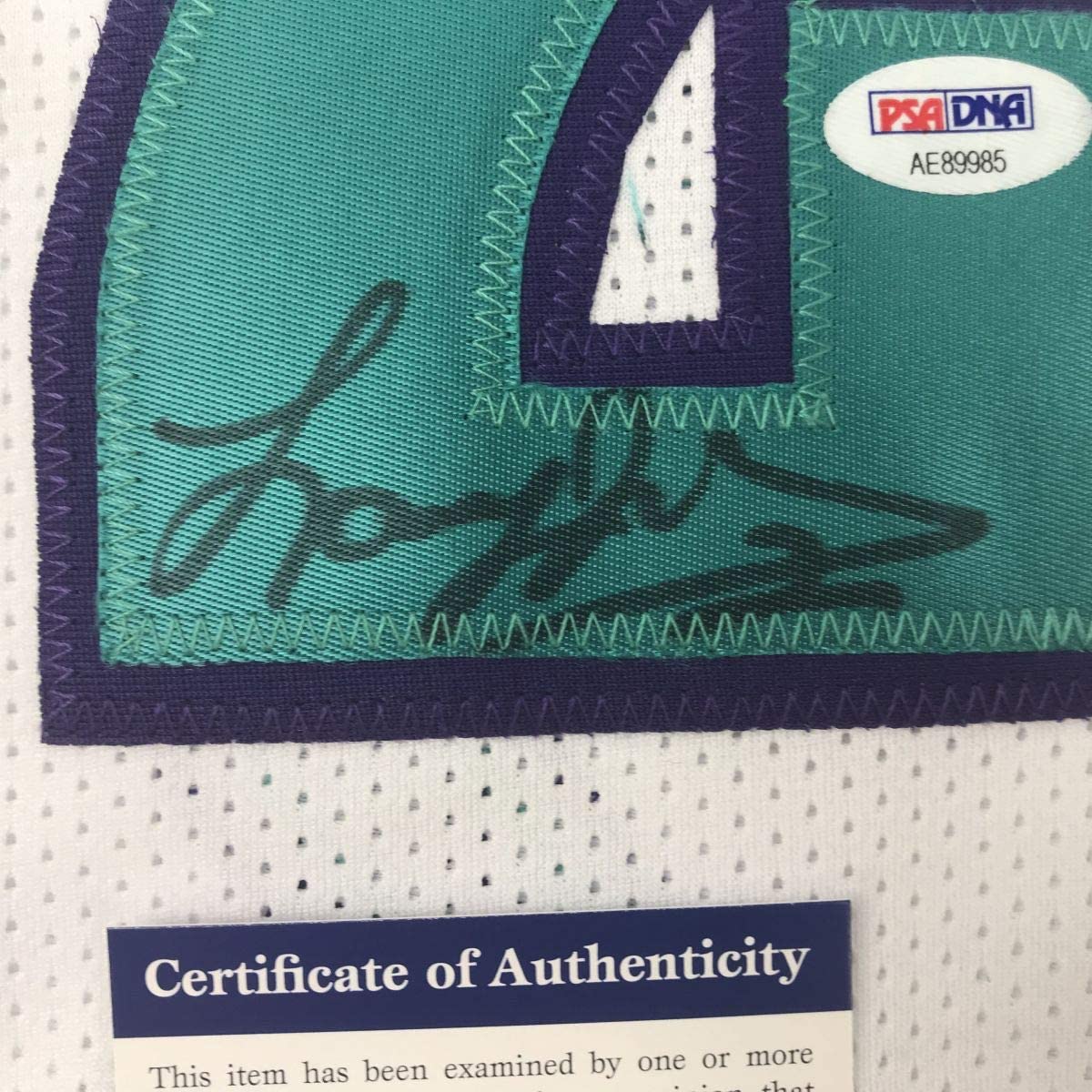 autographed-signed-larry-johnson-charlotte-white-basketball-jersey-psa-dna-coa