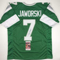 autographed-signed-ron-jaworski-philadelphia-green-football-jersey-jsa-coa