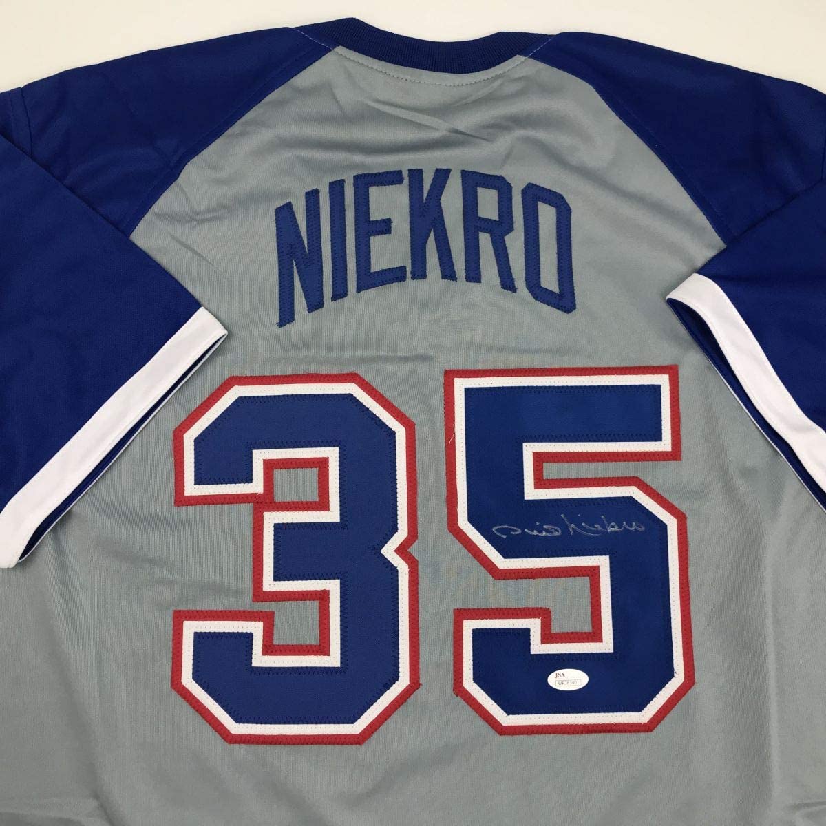 autographed-signed-phil-niekro-atlanta-grey-baseball-jersey-jsa-coa-holo-only