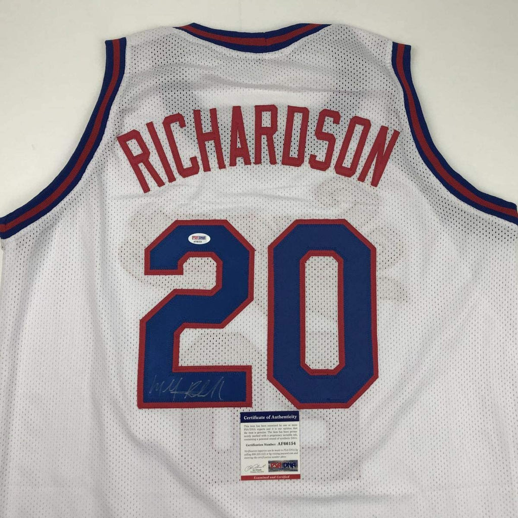 autographed-signed-micheal-ray-richardson-new-york-white-basketball-jersey-psa-dna-coa