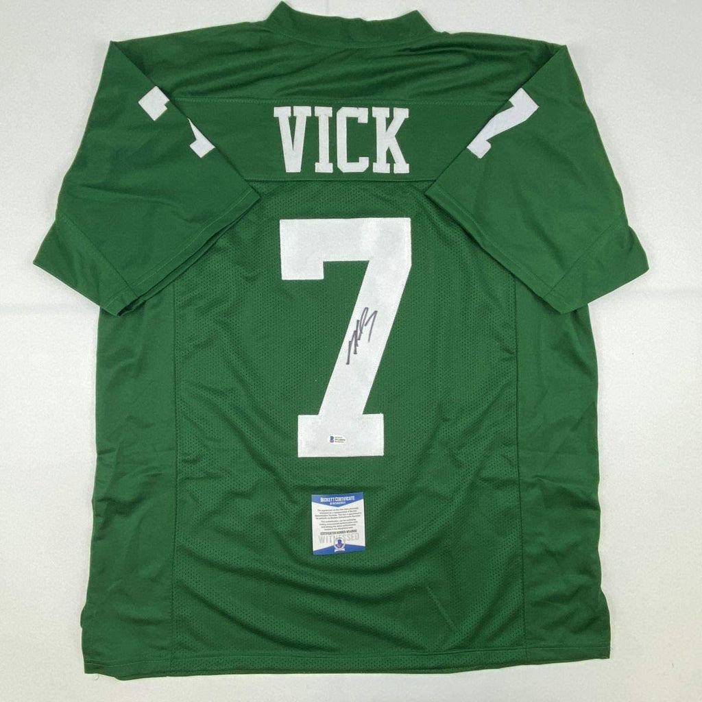 autographed-signed-michael-mike-vick-philadelphia-kelly-green-football-jersey-beckett-bas-coa