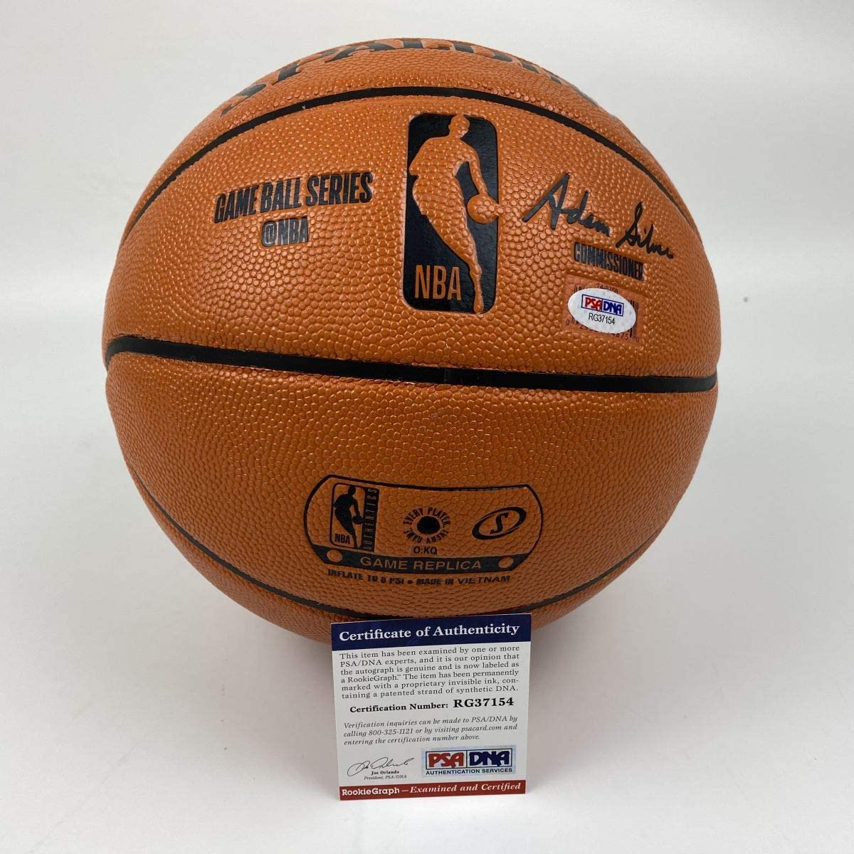 autographed-signed-zion-williamson-new-orleans-pelicans-full-size-f-s-spalding-basketball-psa-dna-coa