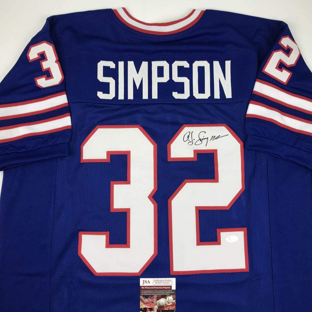autographed-signed-oj-o-j-simpson-buffalo-blue-football-jersey-jsa-coa
