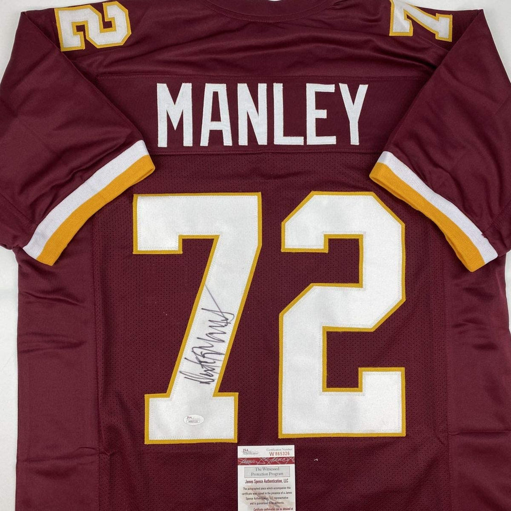 autographed-signed-dexter-manley-washington-burgundy-football-jersey-jsa-coa