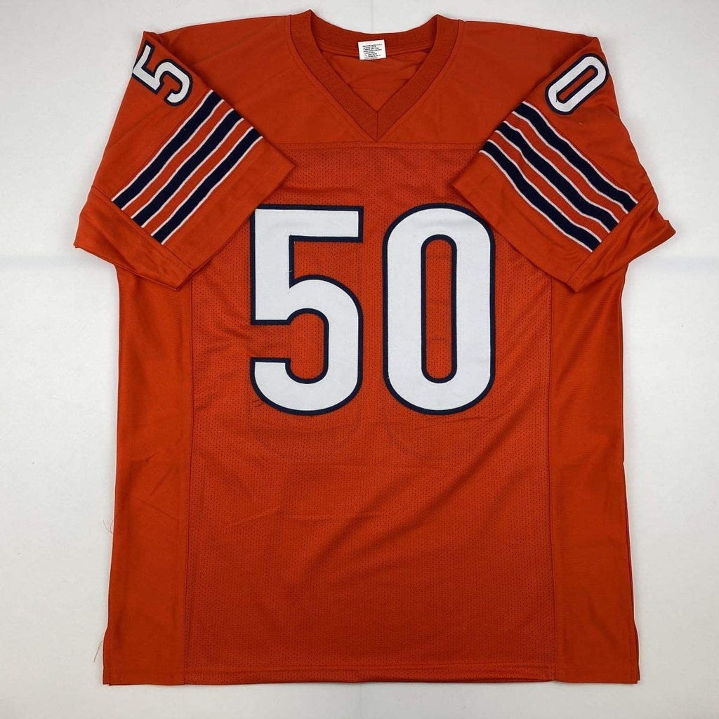 autographed-signed-mike-singletary-hof-98-chicago-orange-football-jersey-jsa-coa