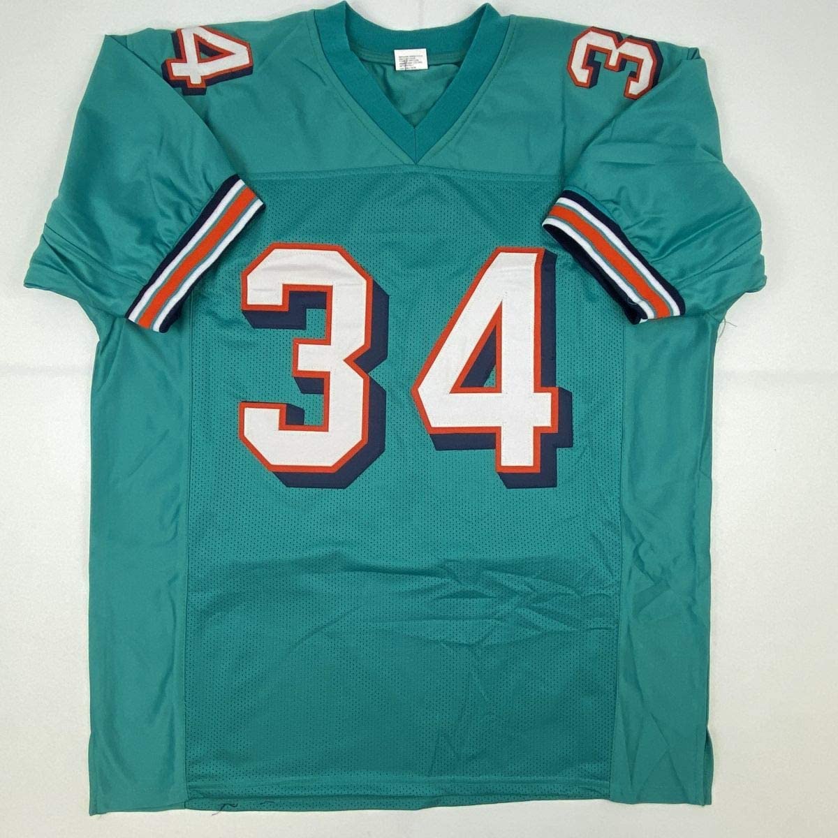 autographed-signed-ricky-williams-miami-teal-football-jersey-jsa-coa