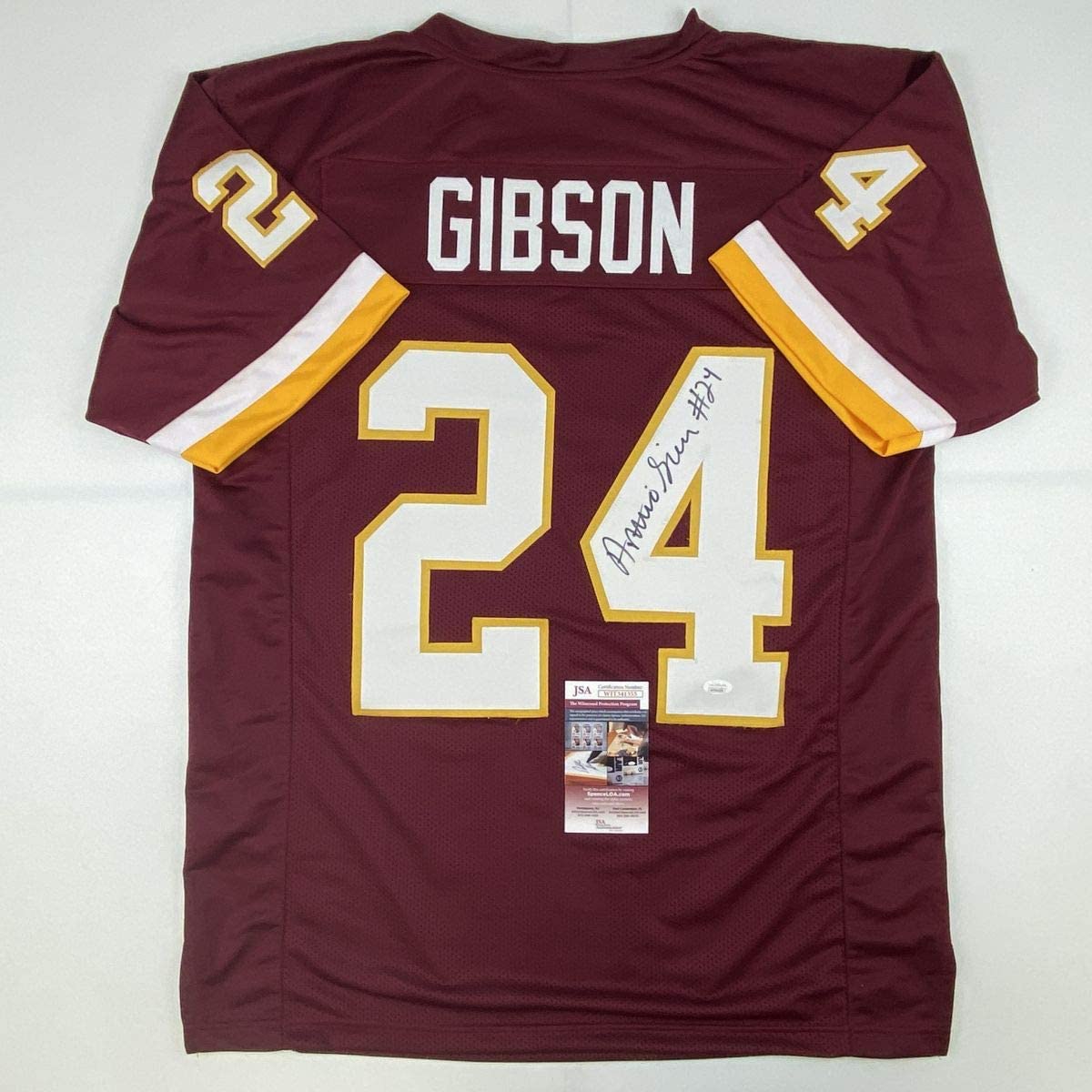 autographed-signed-antonio-gibson-washington-burgundy-football-jersey-jsa-coa