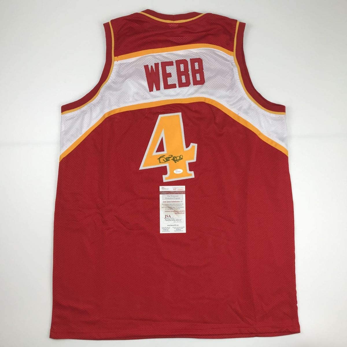autographed-signed-spud-webb-atlanta-red-basketball-jersey-jsa-coa