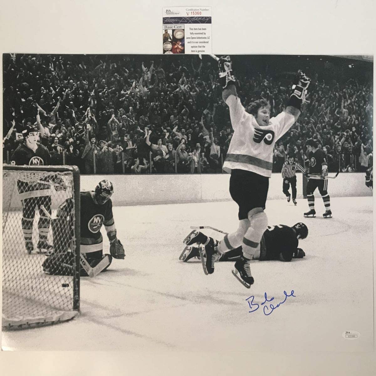 autographed-signed-bobby-bob-clarke-b-w-philadelphia-flyers-16x20-hockey-photo-jsa-coa