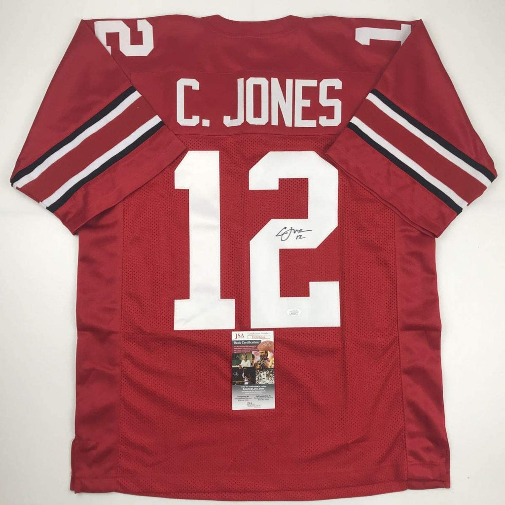 autographed-signed-cardale-jones-ohio-state-red-college-football-jersey-jsa-coa