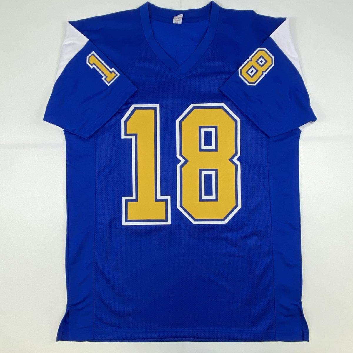 autographed-signed-charlie-joiner-hof-96-san-diego-royal-blue-yellow-football-jersey-jsa-coa