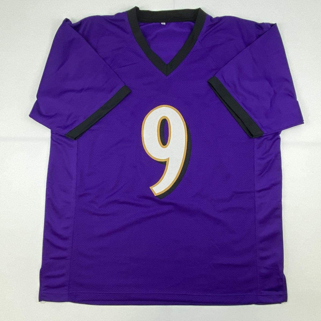 autographed-signed-justin-tucker-baltimore-purple-football-jersey-jsa-coa