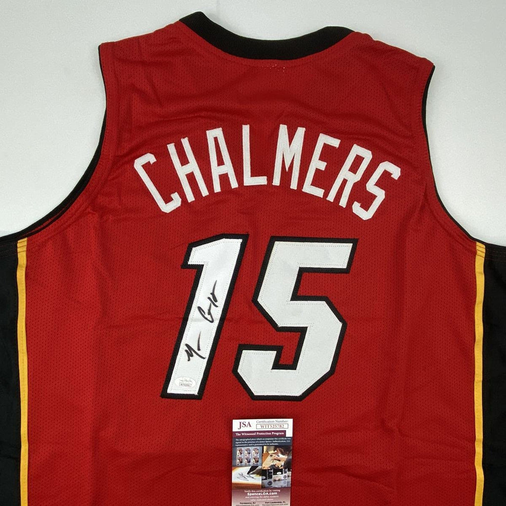 autographed-signed-mario-chalmers-miami-red-basketball-jersey-jsa-coa