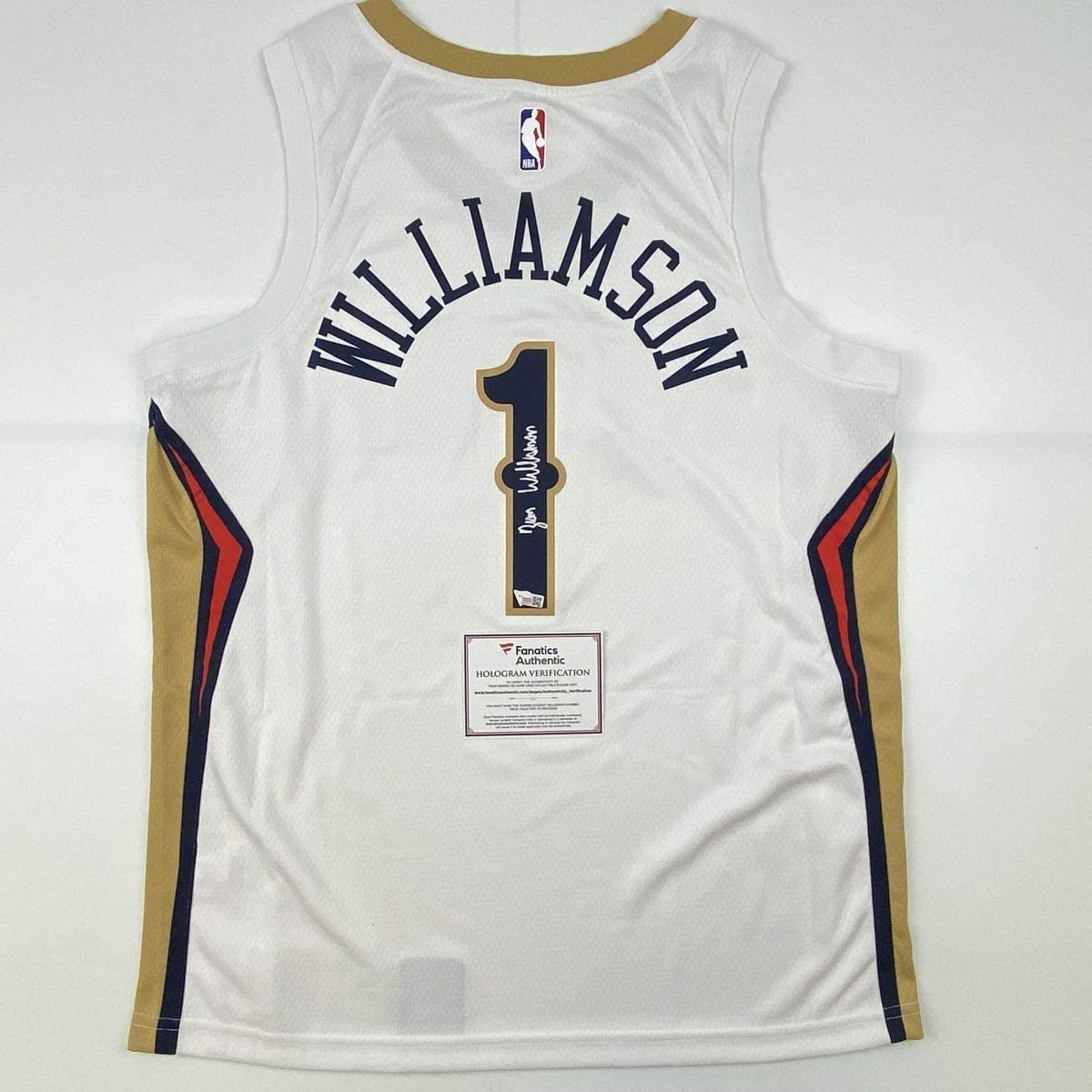autographed-signed-zion-williamson-new-orleans-pelicans-white-swingman-nike-basketball-jersey-fanatics-coa