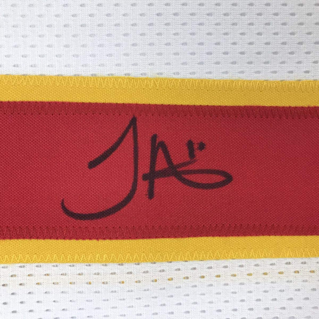autographed-signed-tyreek-hill-kansas-city-white-football-jersey-jsa-coa