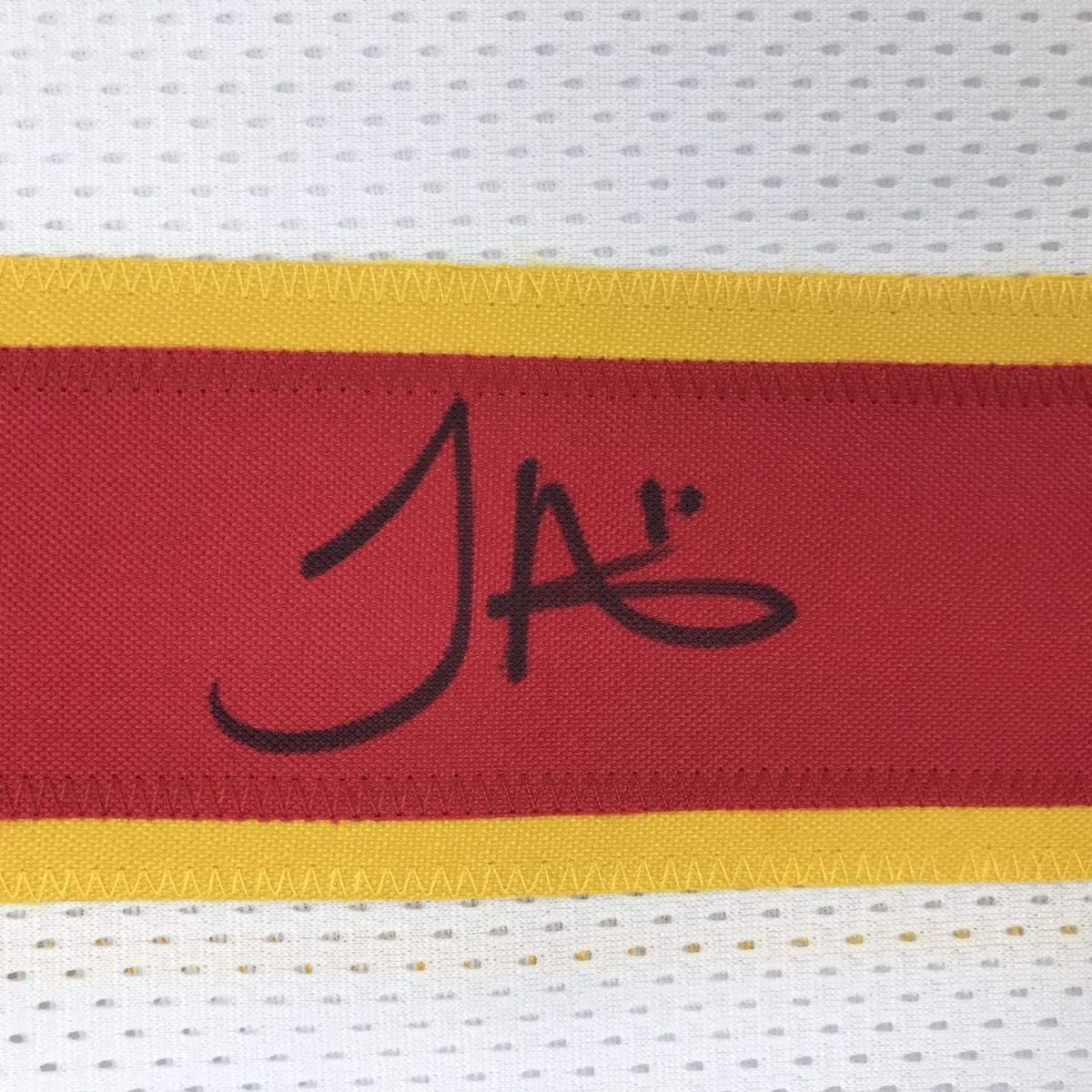 autographed-signed-tyreek-hill-kansas-city-white-football-jersey-jsa-coa