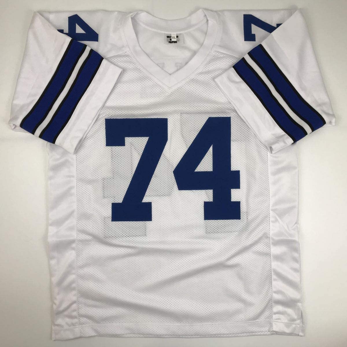autographed-signed-bob-lilly-hof-80-dallas-white-football-jersey-jsa-coa