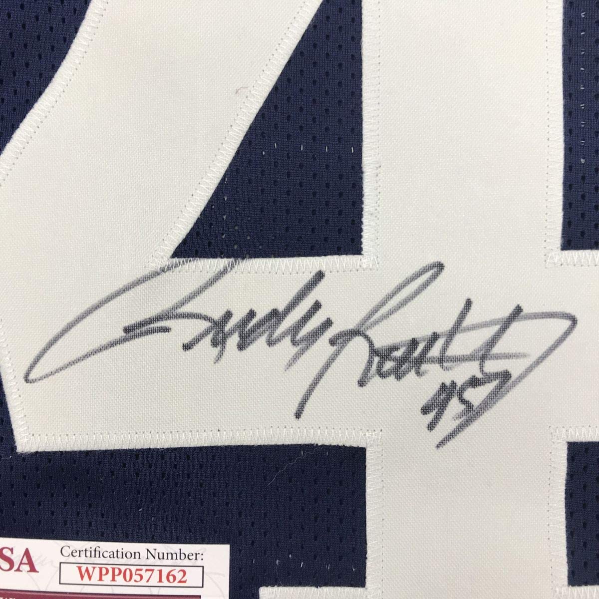 autographed-signed-rudy-ruettiger-notre-dame-blue-rudy-college-football-jersey-jsa-coa