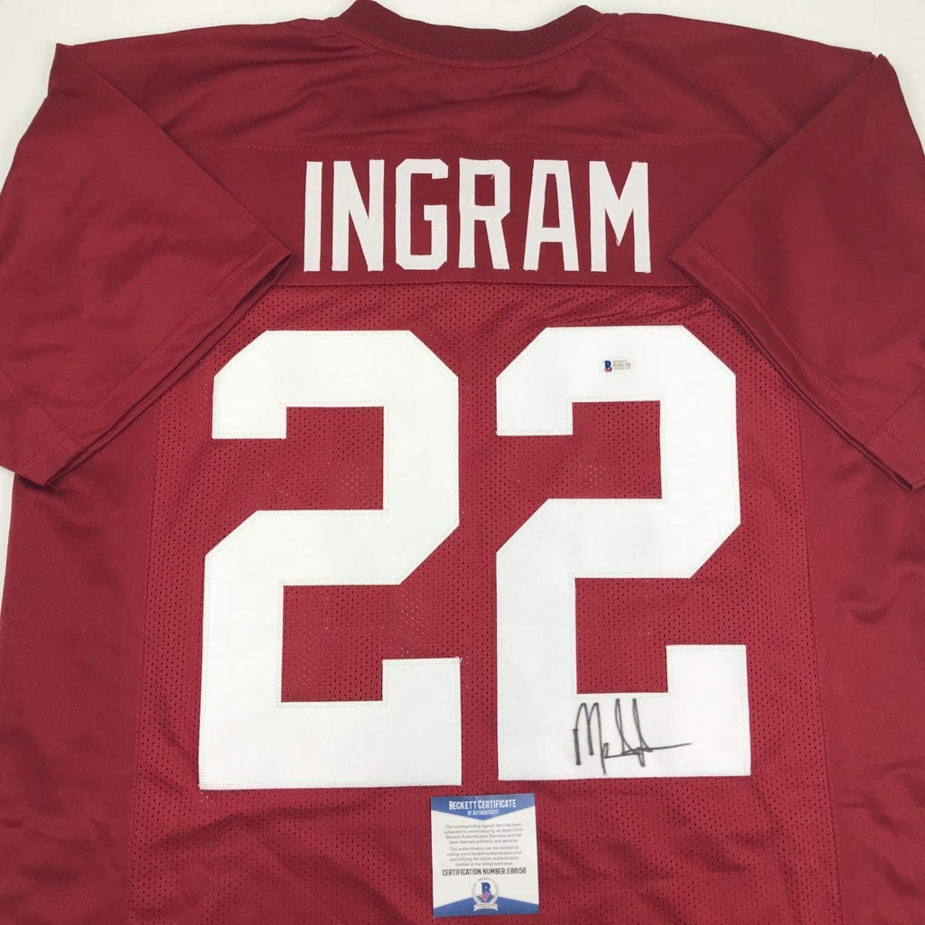 autographed-signed-mark-ingram-alabama-red-college-football-jersey-beckett-bas-coa
