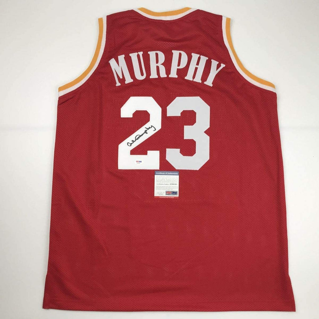 autographed-signed-calvin-murphy-houston-red-basketball-jersey-psa-dna-coa