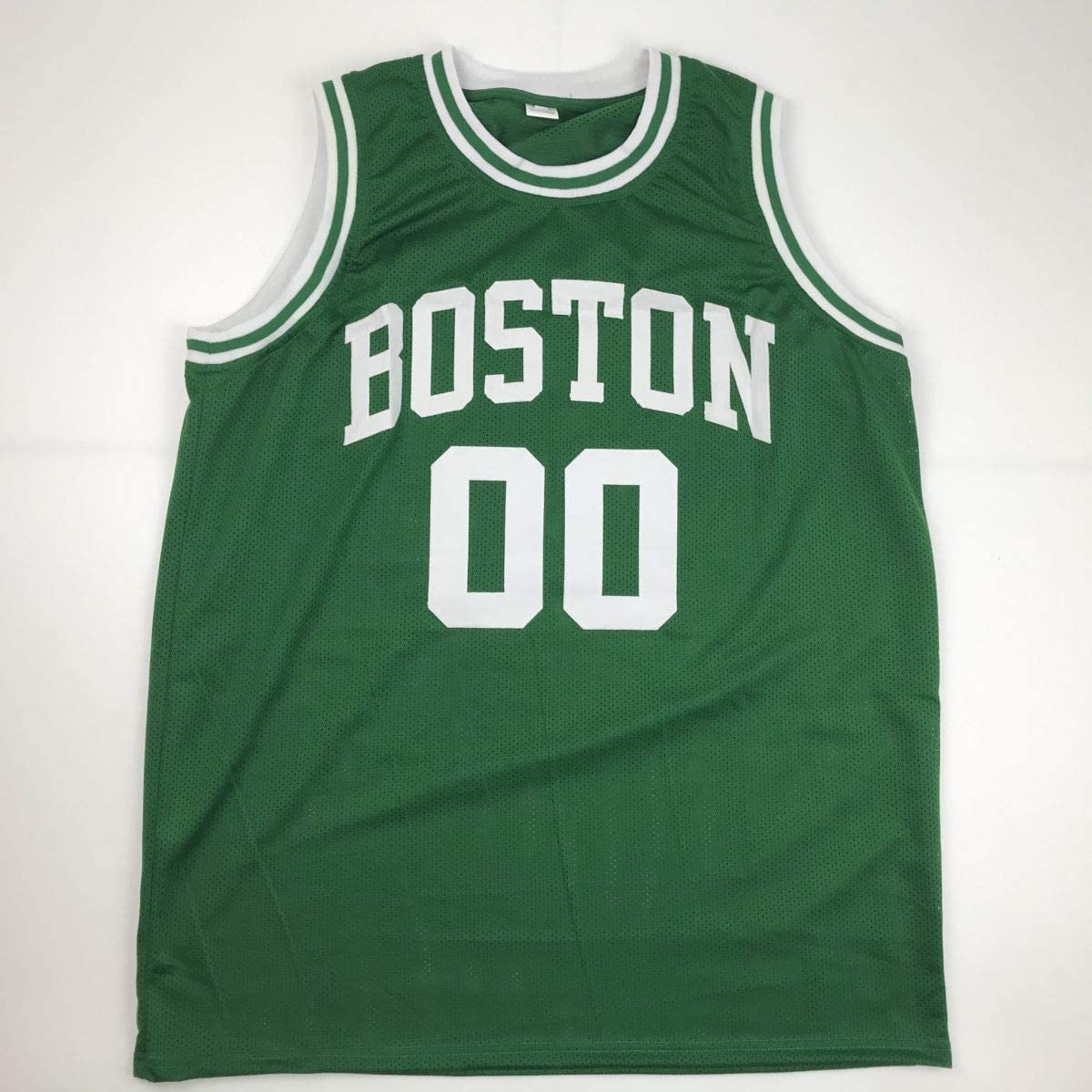 autographed-signed-robert-parish-boston-green-basketball-jersey-jsa-coa-holo-only