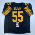 autographed-signed-devin-bush-pittsburgh-color-rush-football-jersey-jsa-coa