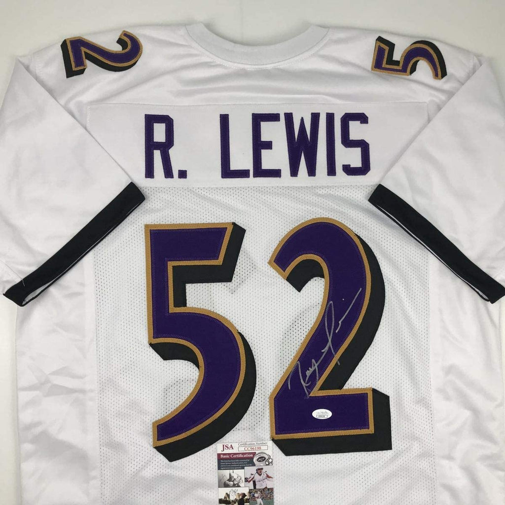 autographed-signed-ray-lewis-baltimore-white-football-jersey-jsa-coa