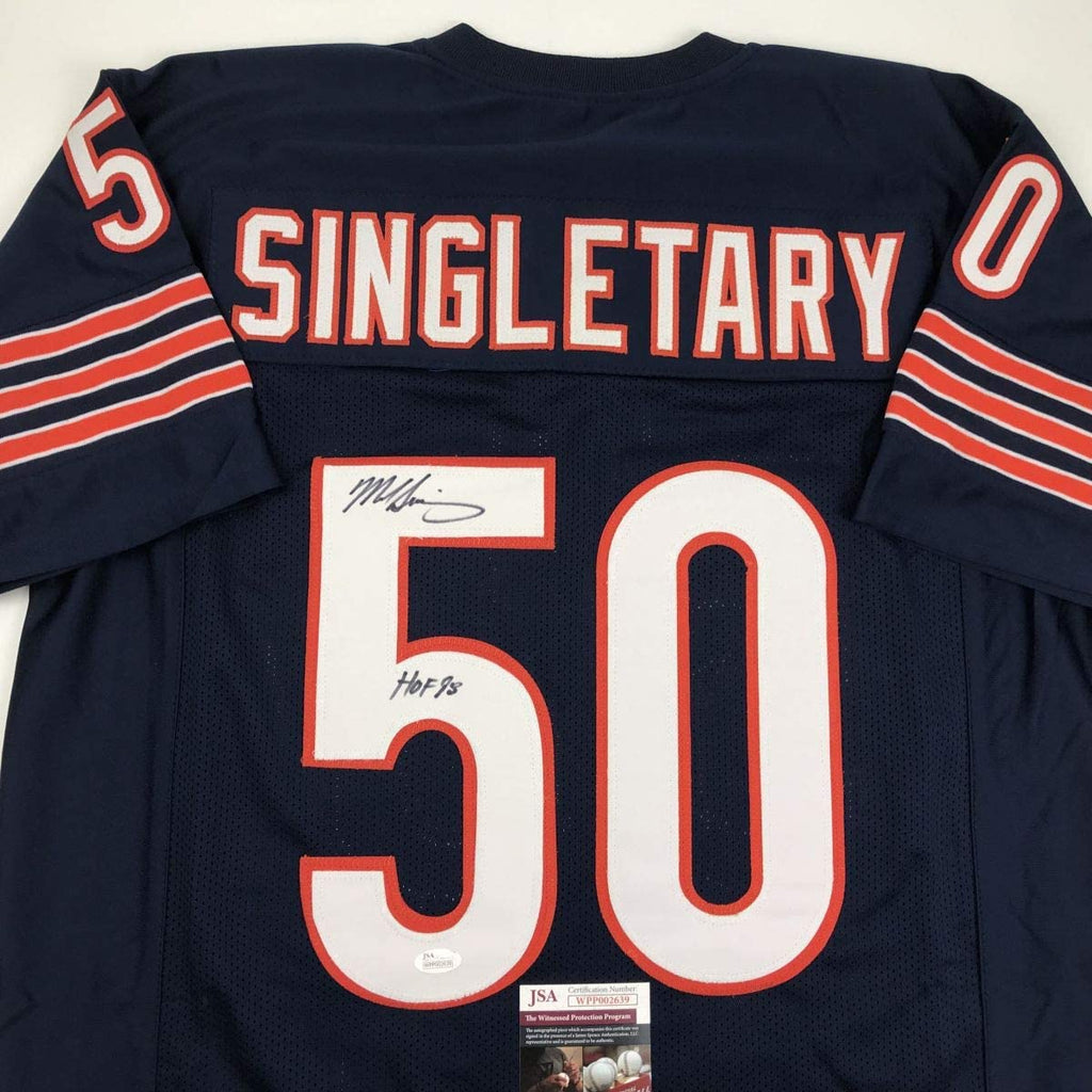 autographed-signed-mike-singletary-hof-98-chicago-blue-football-jersey-jsa-coa