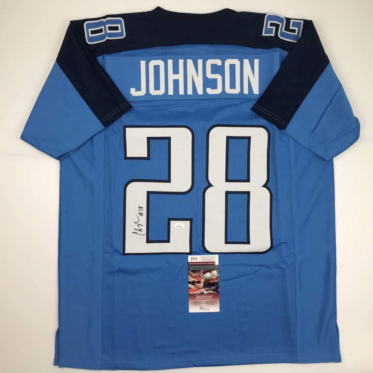 autographed-signed-chris-johnson-tennessee-powder-blue-football-jersey-jsa-coa