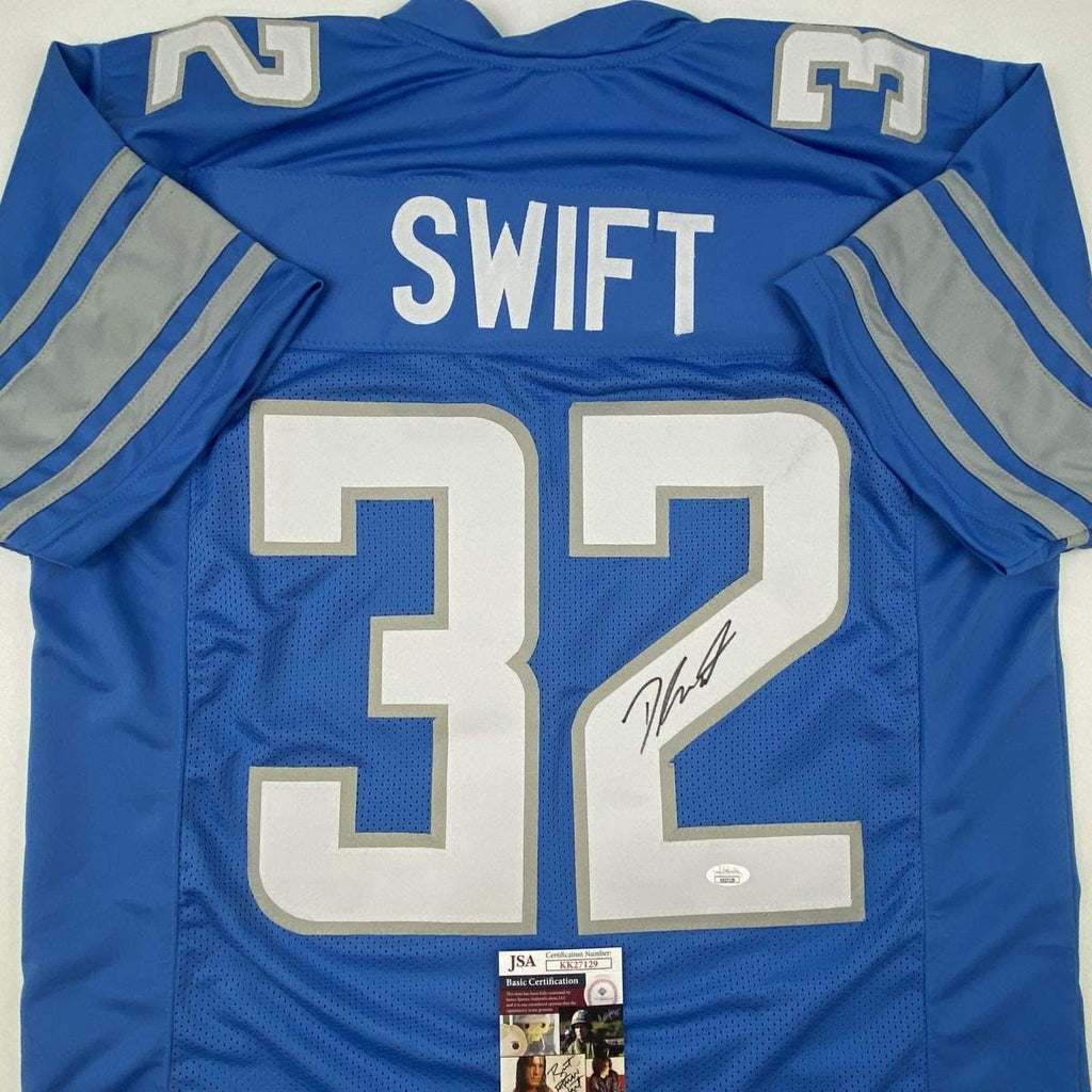 autographed-signed-dandre-swift-detroit-blue-football-jersey-jsa-coa