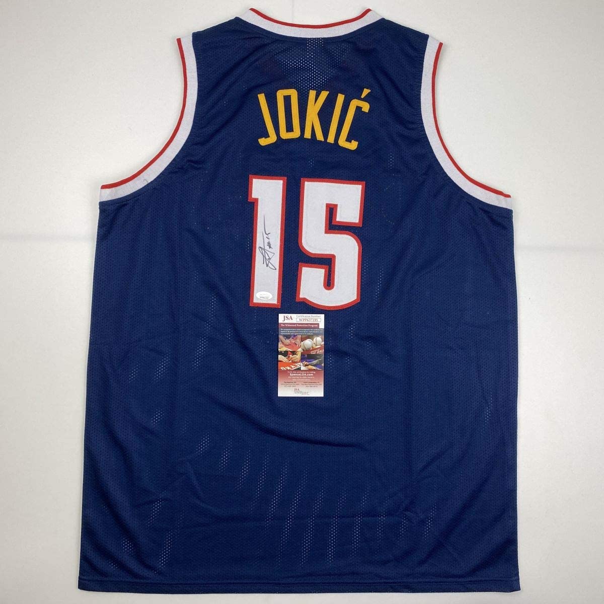 autographed-signed-nikola-jokic-denver-dark-blue-basketball-jersey-jsa-coa