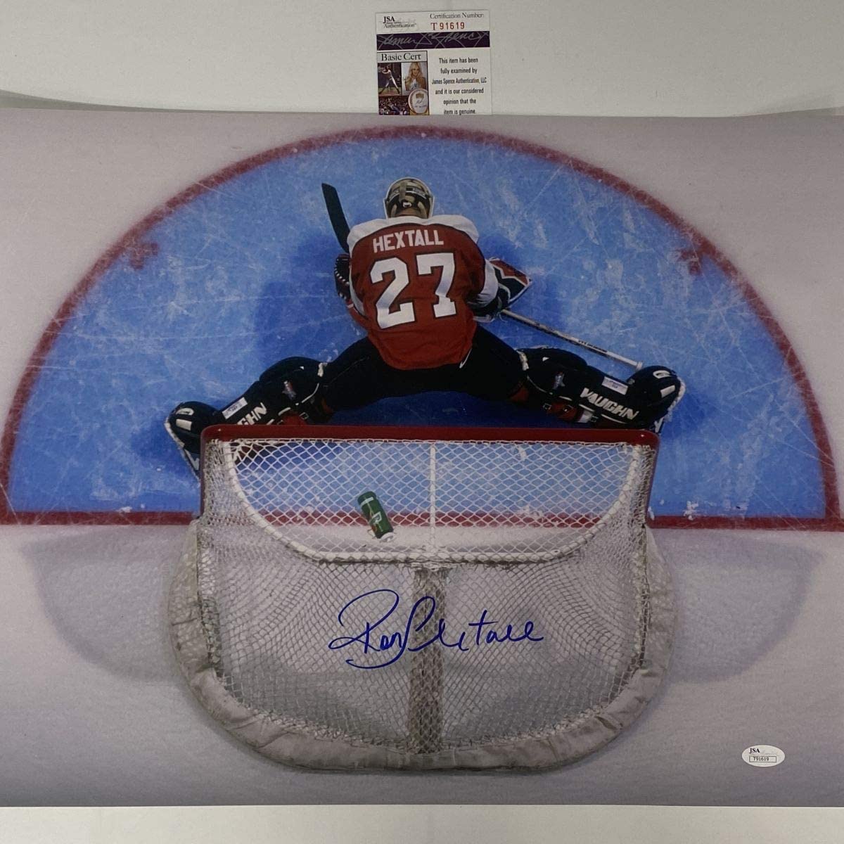 autographed-signed-ron-hextall-philadelphia-flyers-16x20-hockey-photo-jsa-coa