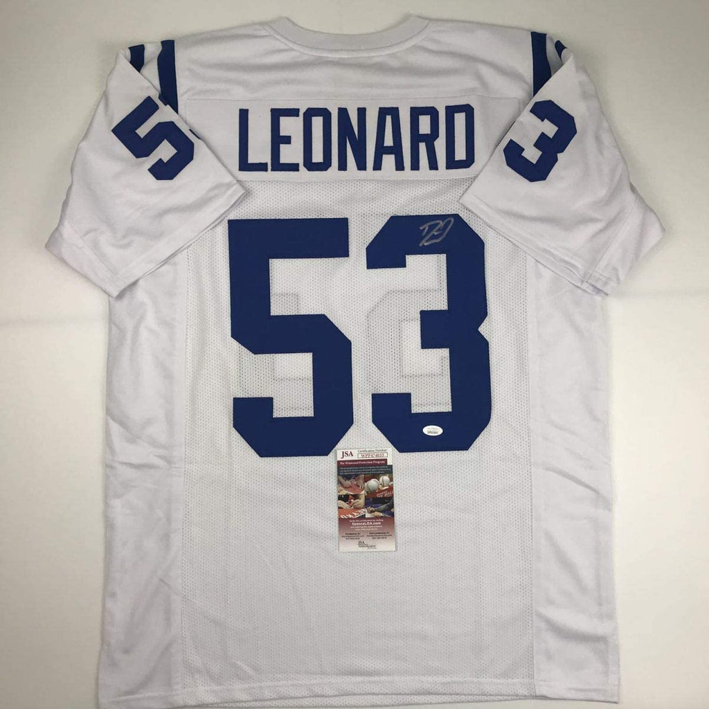 autographed-signed-darius-shaquille-leonard-indianapolis-white-football-jersey-jsa-coa