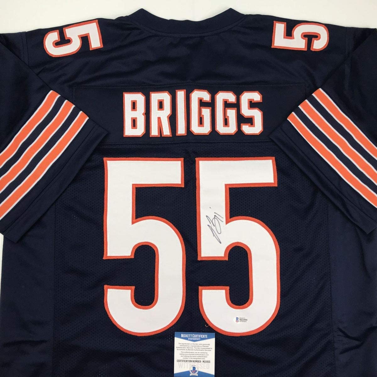 autographed-signed-lance-briggs-chicago-blue-football-jersey-beckett-bas-coa
