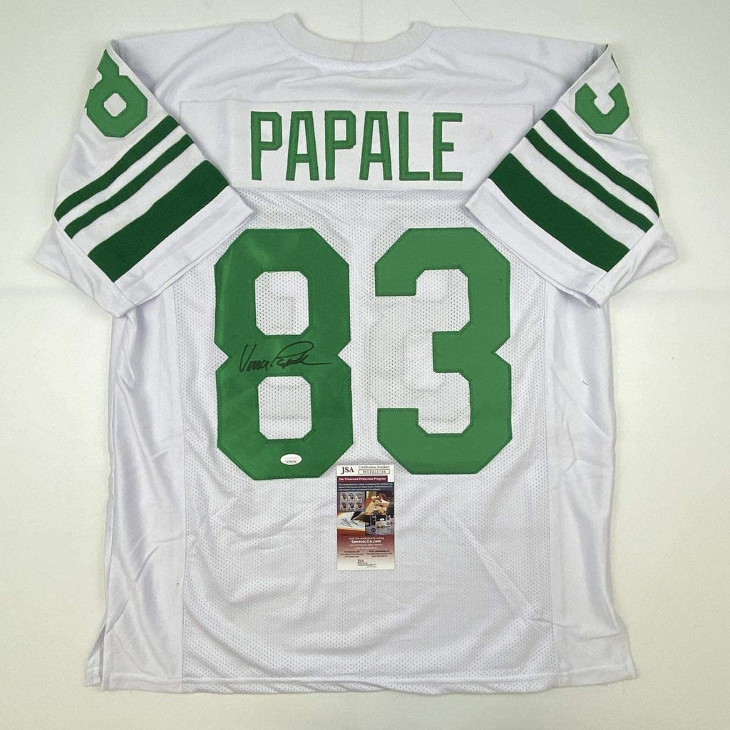 autographed-signed-vince-papale-philadelphia-white-football-jersey-jsa-coa