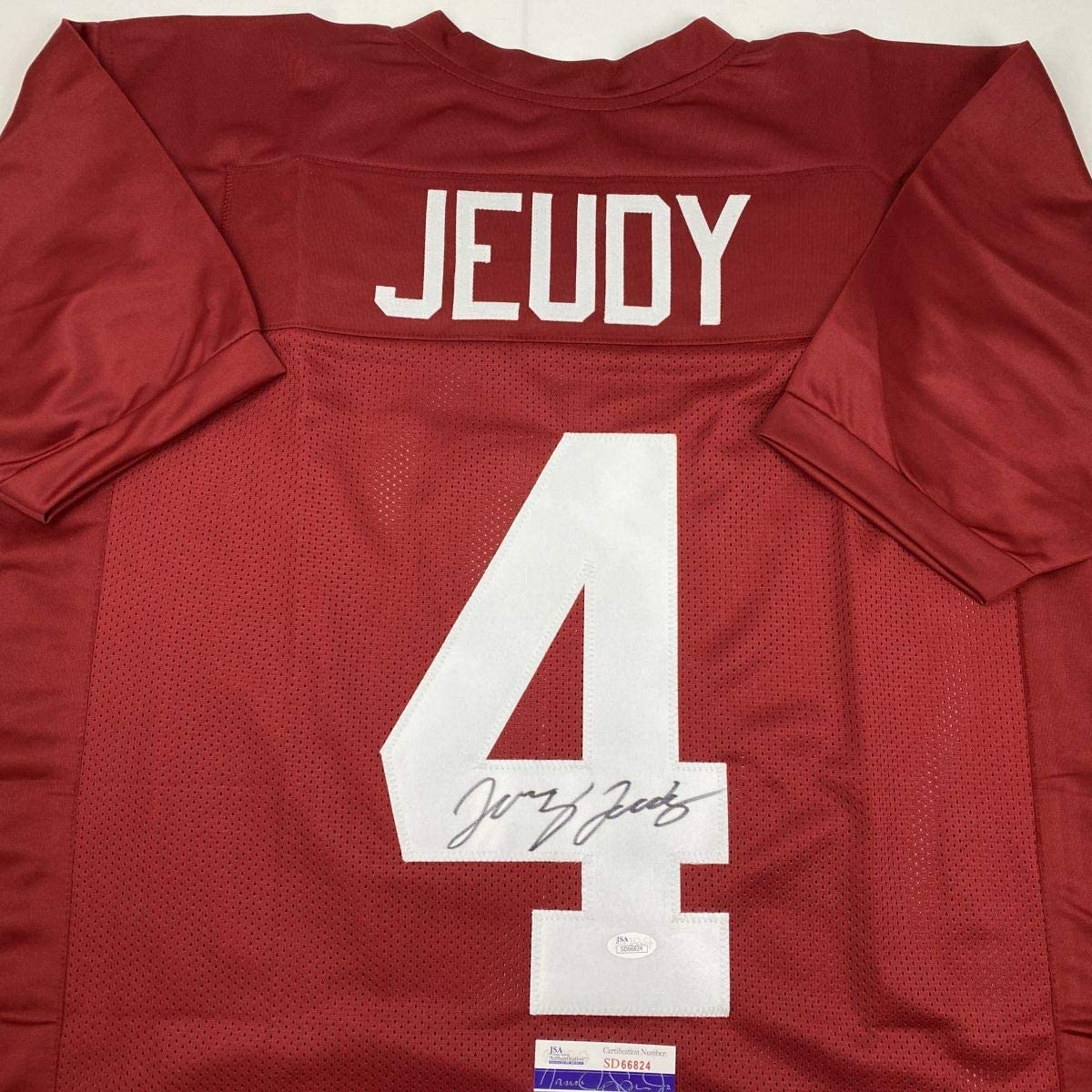 autographed-signed-jerry-jeudy-alabama-red-college-football-jersey-jsa-coa