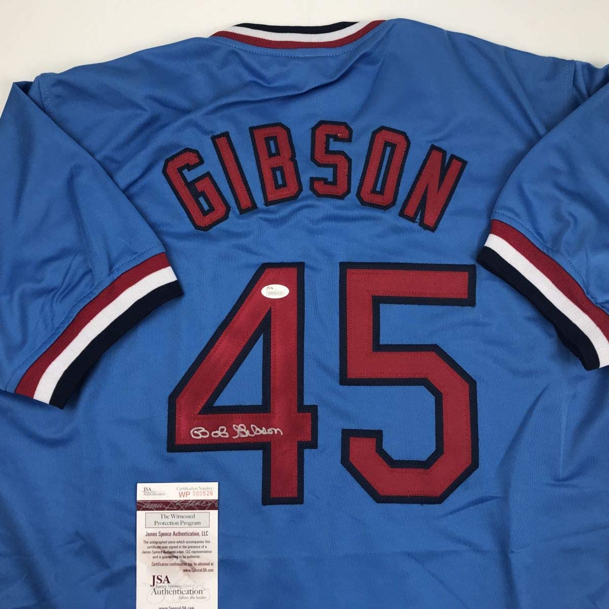 autographed-signed-bob-gibson-st-louis-blue-baseball-jersey-jsa-coa