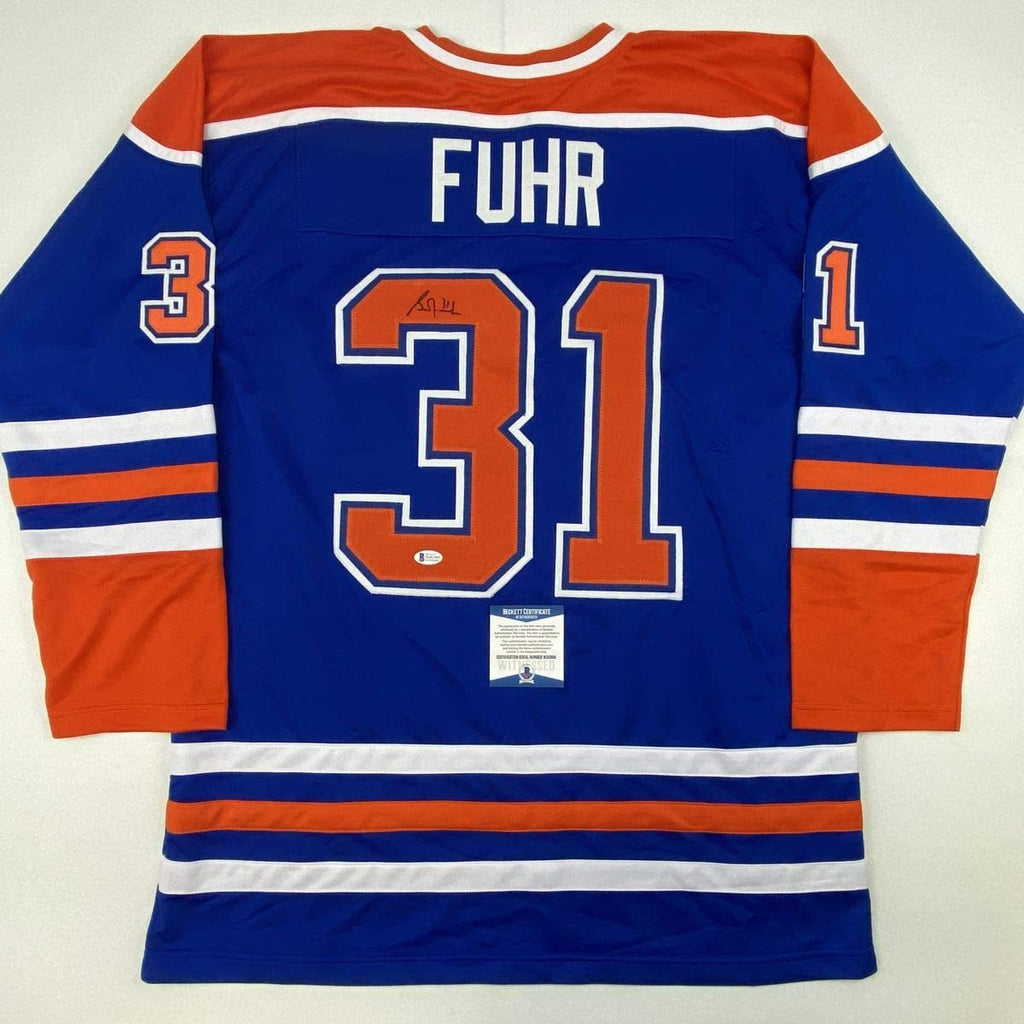 autographed-signed-grant-fuhr-edmonton-blue-hockey-jersey-beckett-bas-coa