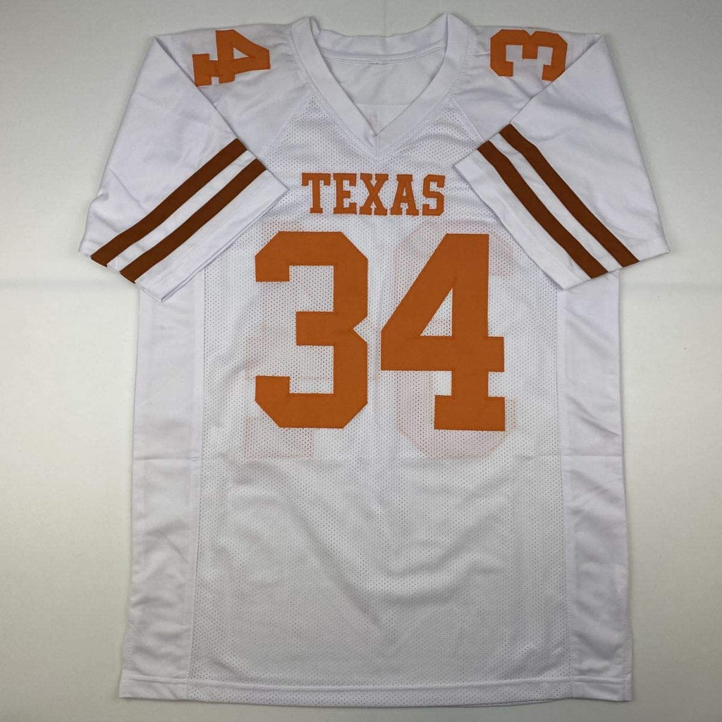 autographed-signed-ricky-williams-texas-white-college-football-jersey-jsa-coa