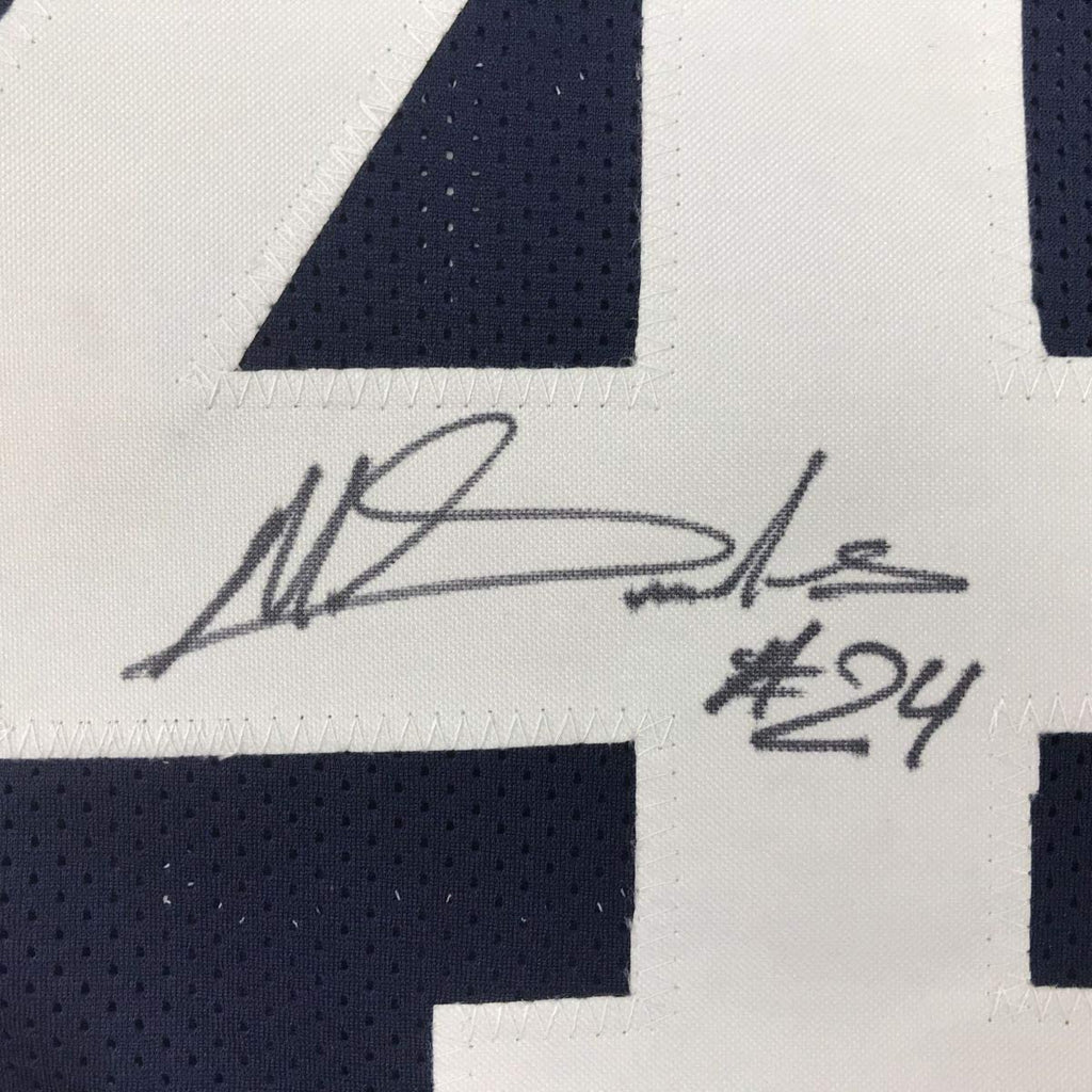 autographed-signed-miles-sanders-penn-state-blue-college-football-jersey-jsa-coa