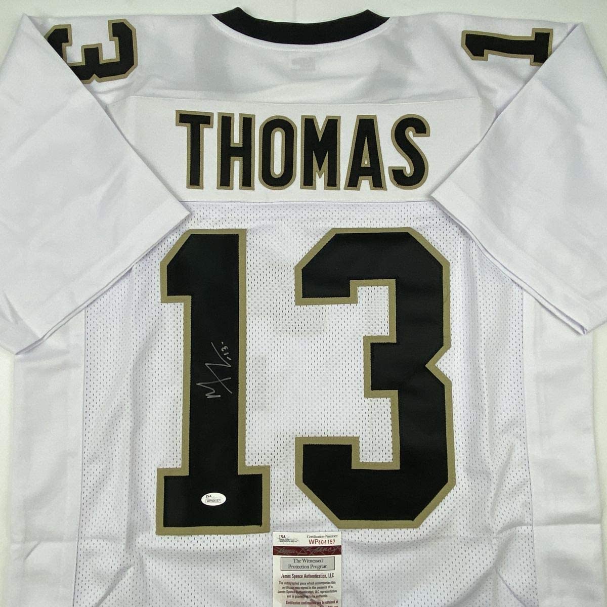 autographed-signed-michael-thomas-new-orleans-white-football-jersey-jsa-coa