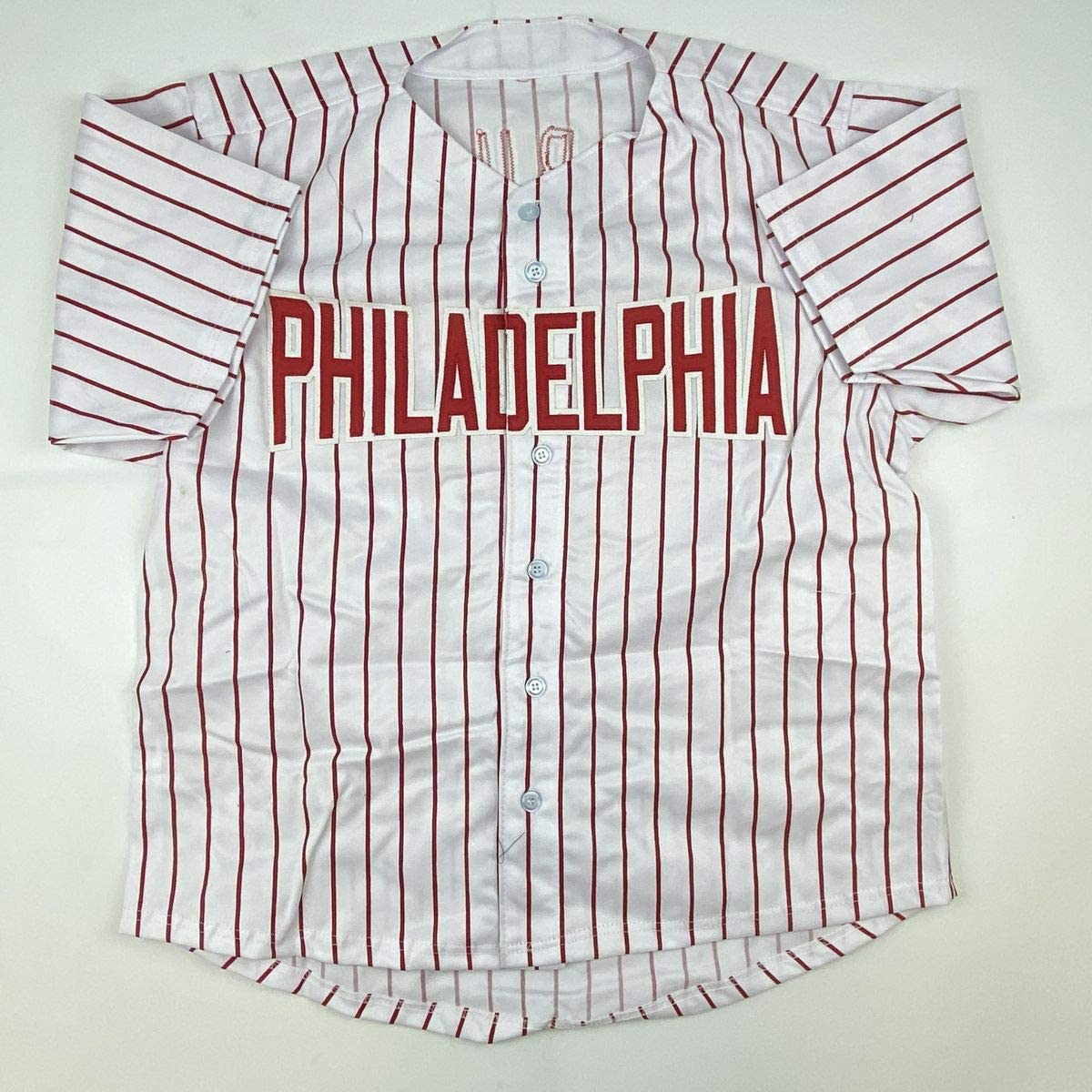 autographed-signed-john-kruk-philadelphia-pinstripe-baseball-jersey-jsa-coa