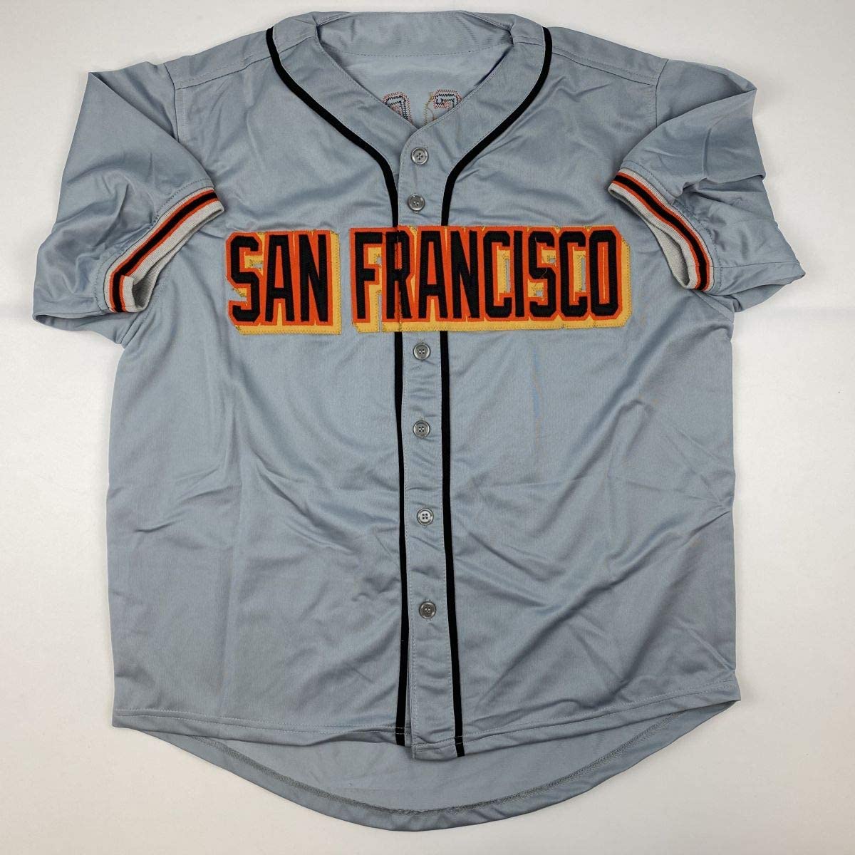 autographed-signed-evan-longoria-san-francisco-grey-baseball-jersey-jsa-coa
