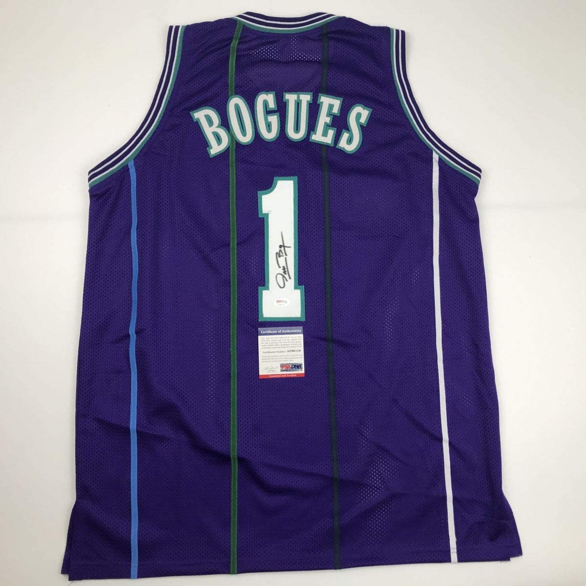 autographed-signed-muggsy-bogues-charlotte-purple-basketball-jersey-psa-dna-coa