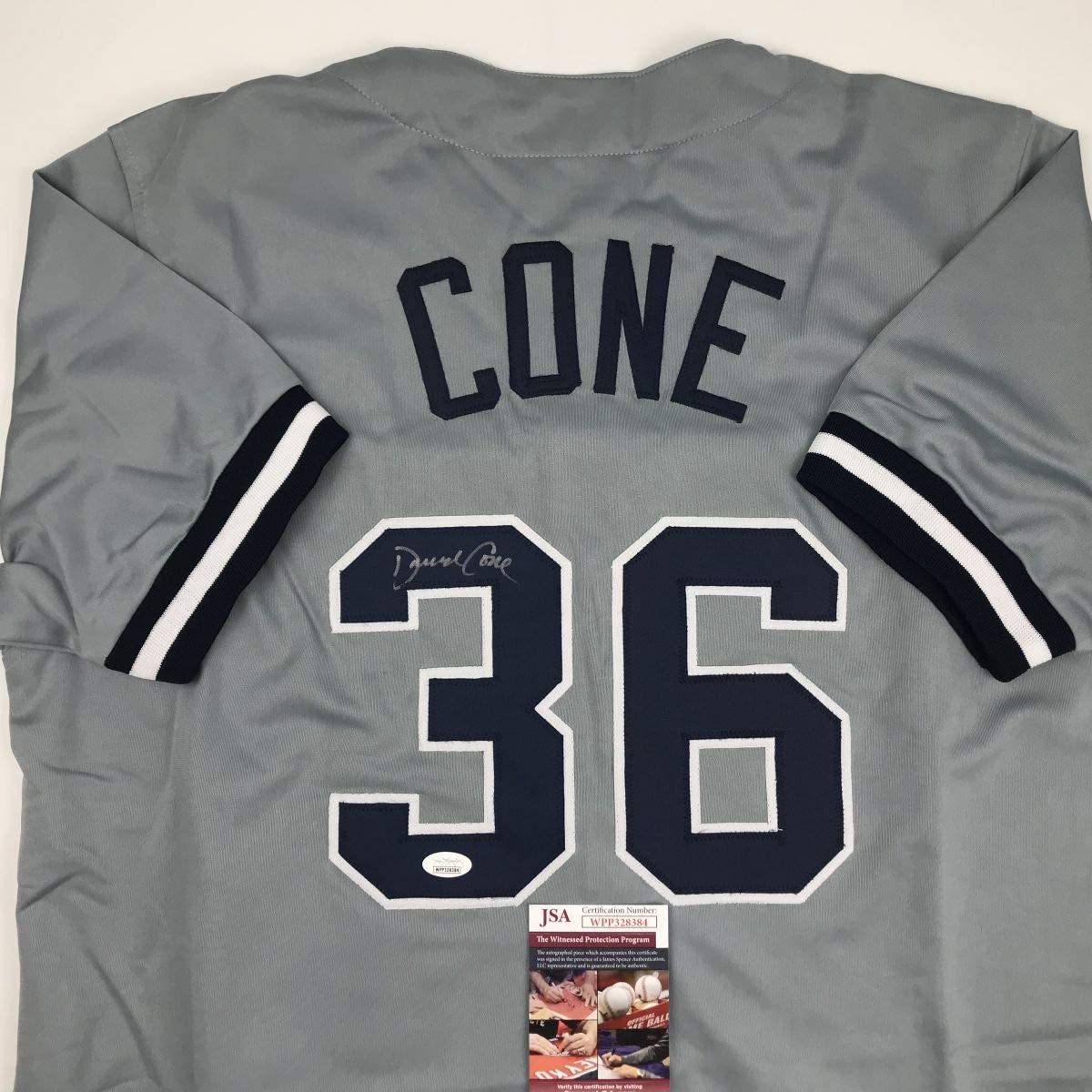 autographed-signed-david-cone-new-york-grey-baseball-jersey-jsa-coa