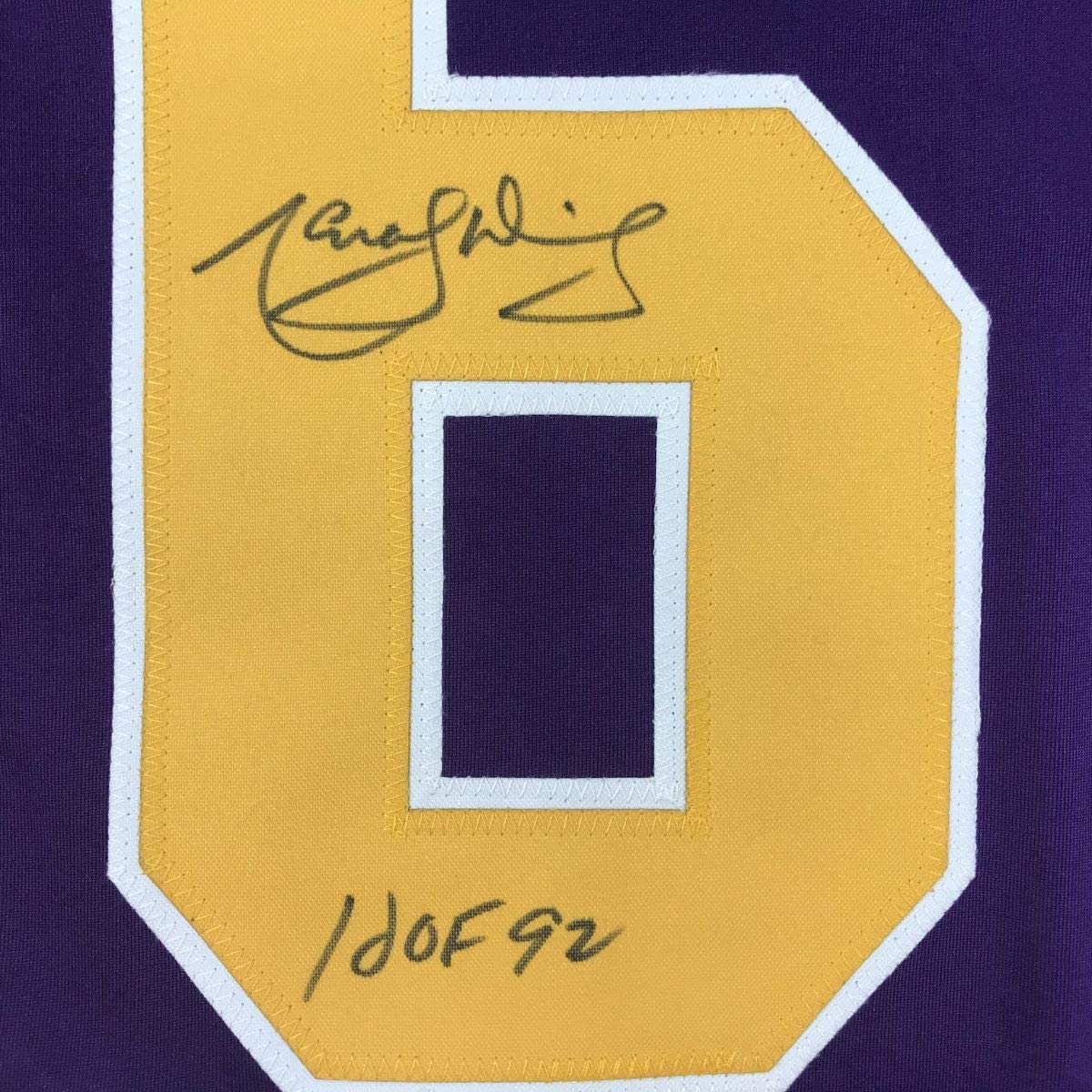 autographed-signed-marcel-dionne-hof-92-los-angeles-la-purple-hockey-jersey-jsa-coa