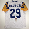 autographed-signed-eric-dickerson-hof-99-los-angeles-la-white-football-jersey-jsa-coa